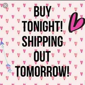 Shipping out tmrw if anything is purchased today😉